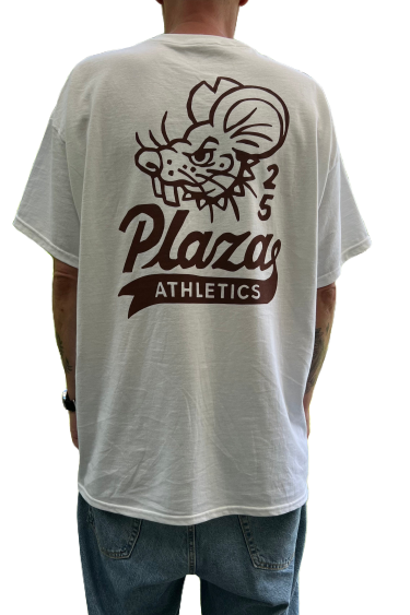 Rat T-shirt White / Brown
