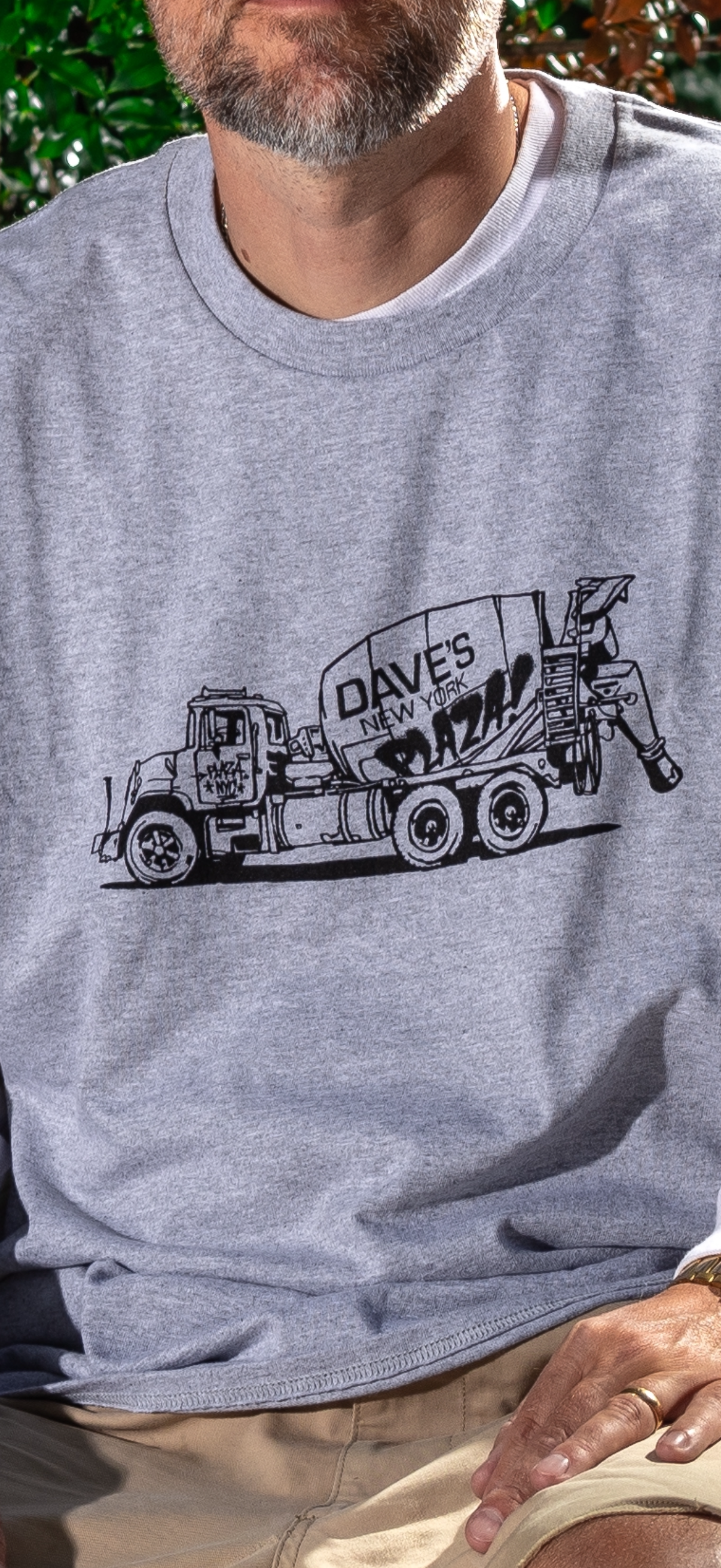 Plaza X Dave’s Truck Tee Grey
