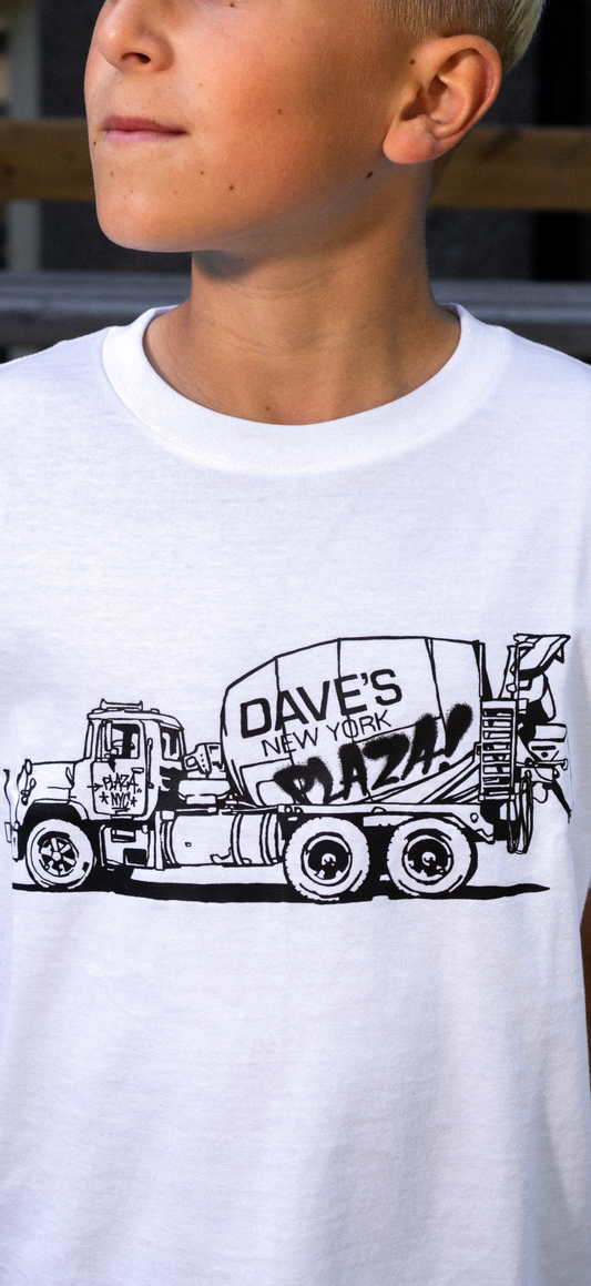 Plaza X Dave’s Truck Tee White